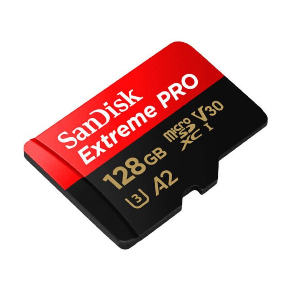Atminties kortelė SANDISK EXTREME PRO microSDXC 128GB 200/90 MB/s UHS-I U3 (SDSQXCD-128G-GN6MA) - Image 2