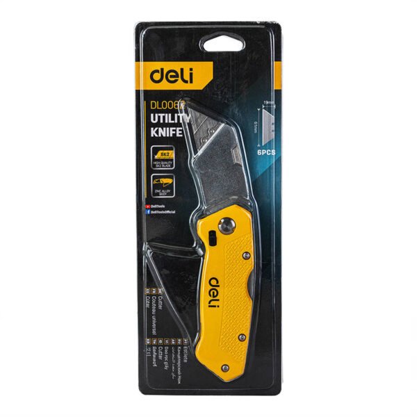 Universalus peilis Deli Tools EDL006Z (geltonas) - Image 3