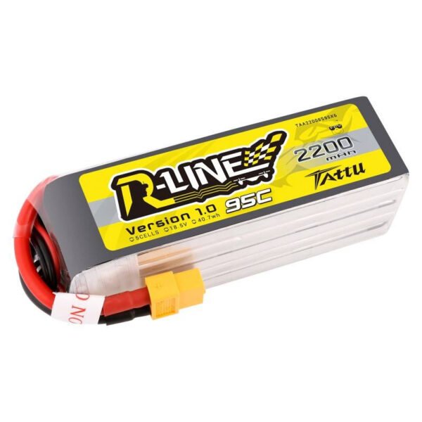 Baterija Tattu R-Line 2200mAh 18.5V 95C 5S1P XT60 - Image 3