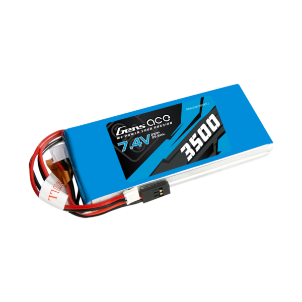 Baterija LiPo Gens Ace 3500mAh 7.4V 1C 2S1P RX/TX - Image 3