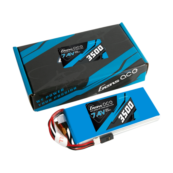 Baterija LiPo Gens Ace 3500mAh 7.4V 1C 2S1P RX/TX - Image 5