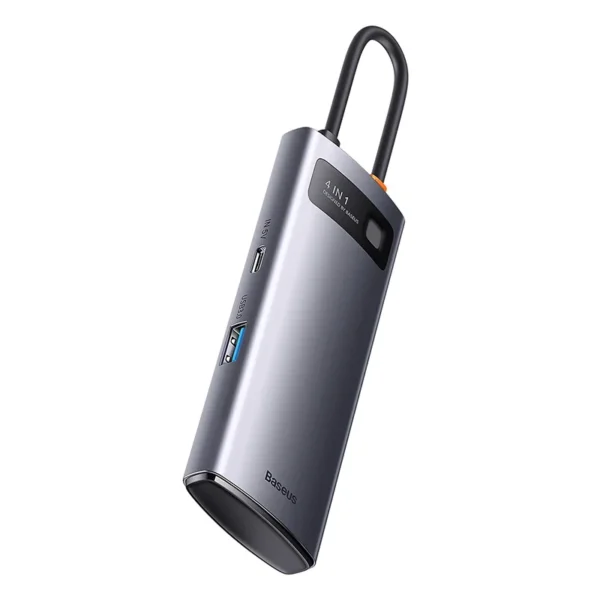 Hub 4in1 Baseus Metal Gleam Series, USB-C į 4x USB 3.0 - Image 4