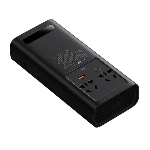 Galios keitiklis Baseus 300W (220V CN/EU) (juodas) - Image 4