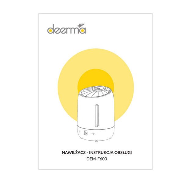 Ultragarsinis oro drėkintuvas Deerma F600 juodas - Image 7