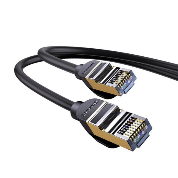 Baseus Ethernet RJ45, 10Gbps, 1m tinklo kabelis (juodas) - Image 5