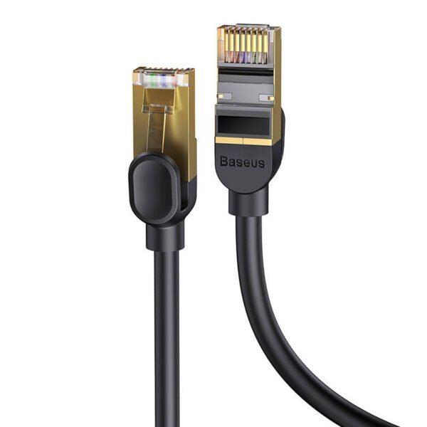 Baseus Ethernet RJ45, 10Gbps, 1m tinklo kabelis (juodas) - Image 4