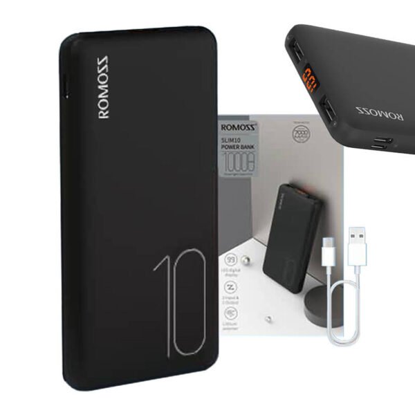 Išorinė baterija Romoss PSP10 10000mAh (juodas) - Image 2