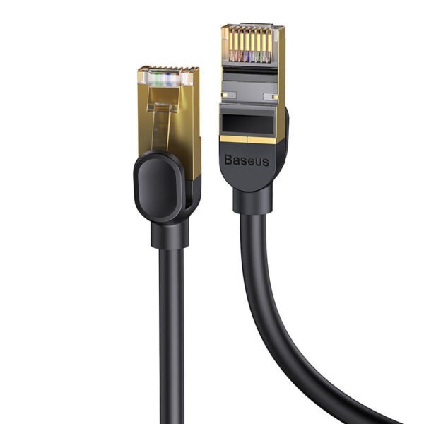 Baseus Ethernet RJ45, 10Gbps, 1.5m tinklo kabelis (juodas) - Image 4