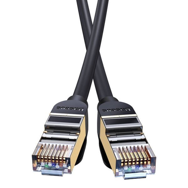 Baseus Ethernet RJ45, 10Gbps, 1.5m tinklo kabelis (juodas) - Image 5