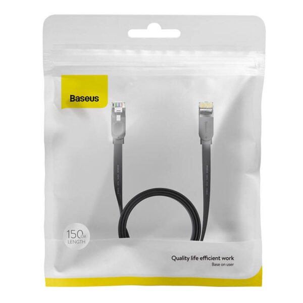 Baseus Ethernet RJ45, 1Gbps, 1.5m tinklo kabelis (juodas) - Image 6