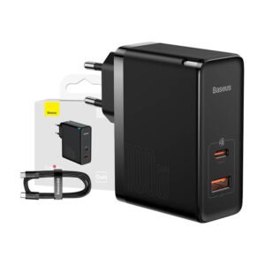 Wall charger Baseus GaN USB-C + USB