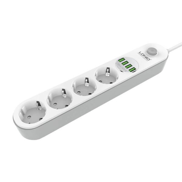 Power strip with 4 AC sockets