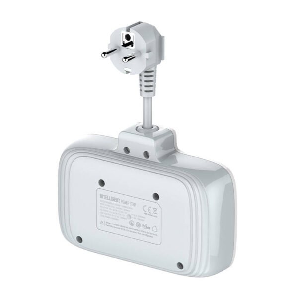 Kintamosios srovės lizdų ir USB prailgintuvas su 2 AC lizdais, 3x USB, USB-C, LDNIO SE2435, 2500W (baltas) - Image 8