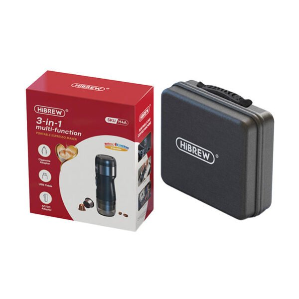 Nešiojamas 3-in-1 kavos aparatas su dėklu 80 W HiBREW H4A - Image 3