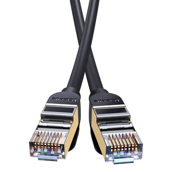 Baseus Ethernet RJ45, 10Gbps, 5m tinklo kabelis (juodas) - Image 6