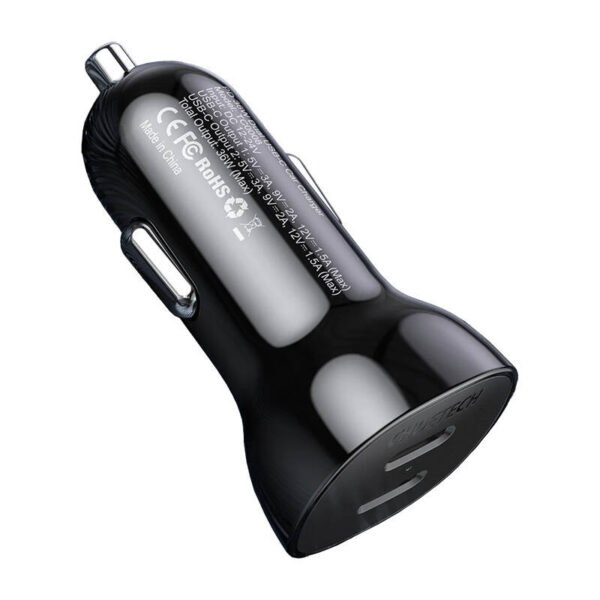 Automobilinis įkroviklis Choetech TC0008 40W 2x USB-C - Image 2