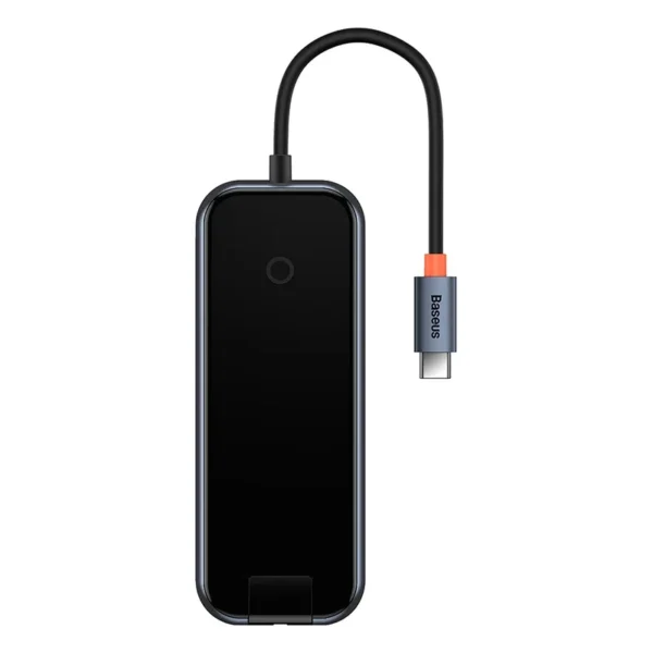 Hub 5in1 Baseus AcmeJoy serija USB-C į 2xUSB 3.0 + USB 2.0 + USB-C PD + RJ45 (tamsiai pilkas) - Image 2