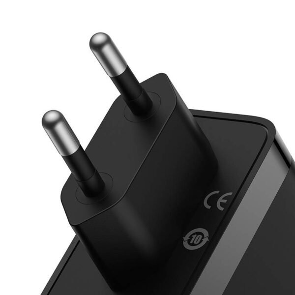 Sieninis įkroviklis Baseus GaN5 Pro 2xUSB-C + USB, 140 W (juodas) - Image 3