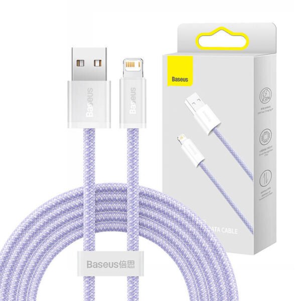 USB laidas Lightning Baseus Dynamic 2 Series, 2,4 A, 2 m (violetinis) - Image 6