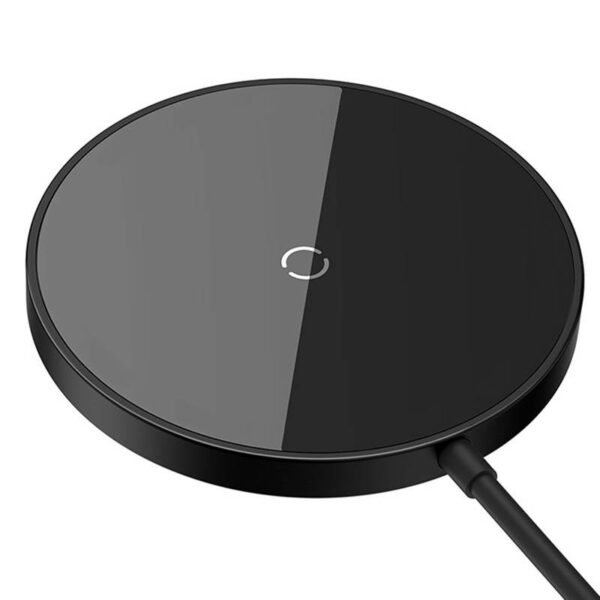 Magnetinis belaidis įkroviklis Baseus Simple Mini3, 15 W (juodas) - Image 3