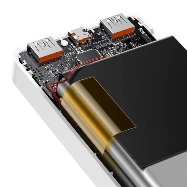 Išorinė baterija Baseus Bipow 10000 mAh, 20 W (baltas) - Image 4