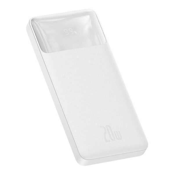 Išorinė baterija Baseus Bipow 10000 mAh, 20 W (baltas) - Image 6