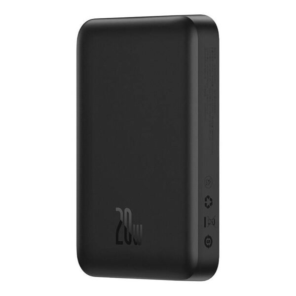 Išorinė baterija Baseus Magnetic Mini 10000 mAh, USB-C 20 W, MagSafe (juodas) - Image 14
