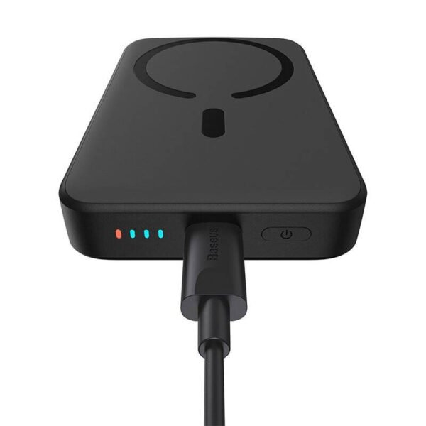 Išorinė baterija Baseus Magnetic Mini 10000 mAh, USB-C 20 W, MagSafe (juodas) - Image 20
