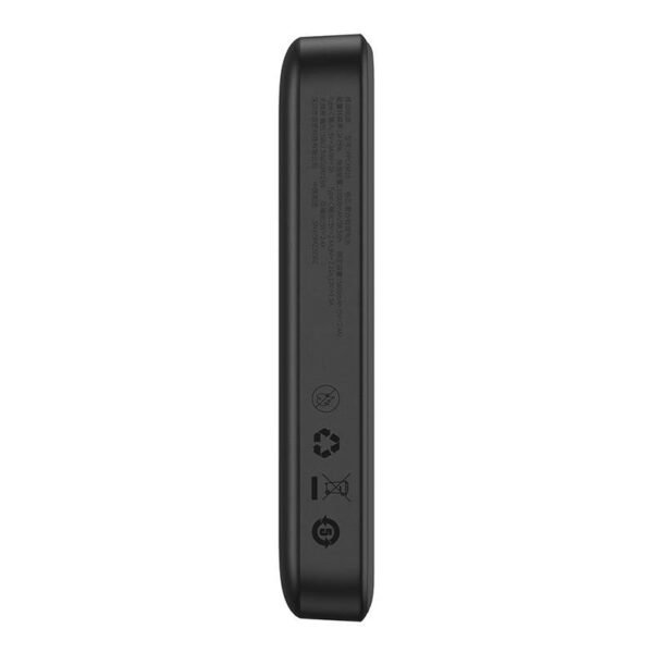 Išorinė baterija Baseus Magnetic Mini 10000 mAh, USB-C 20 W, MagSafe (juodas) - Image 4