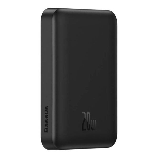 Išorinė baterija Baseus Magnetic Mini 10000 mAh, USB-C 20 W, MagSafe (juodas) - Image 5