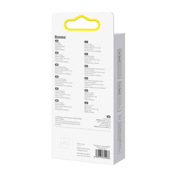 3in1 USB kabelis Baseus StarSpeed serijos, USB-C + Micro + Lightning 3,5A, 1,2 m (juodas) - Image 7