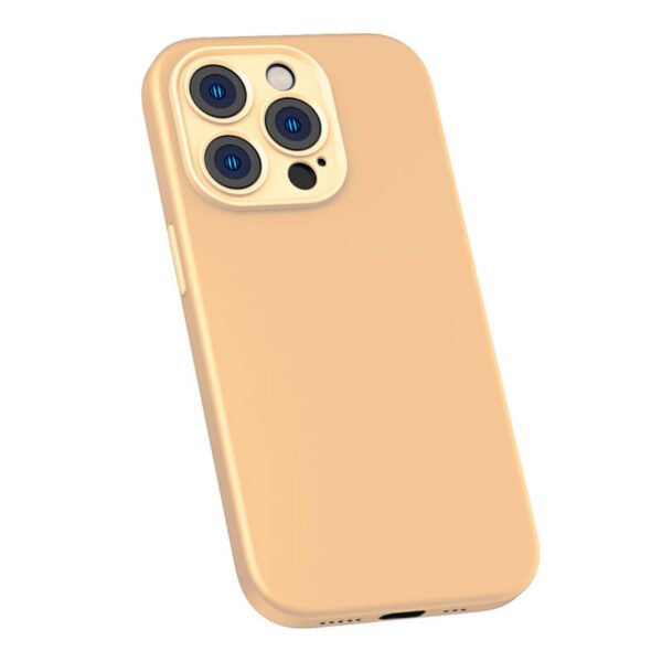 Baseus Liquid Silica Gel Case for iPhone 14 Pro Max (Sunglow)+ grūdintas stiklas + valymo rinkinys - Image 6