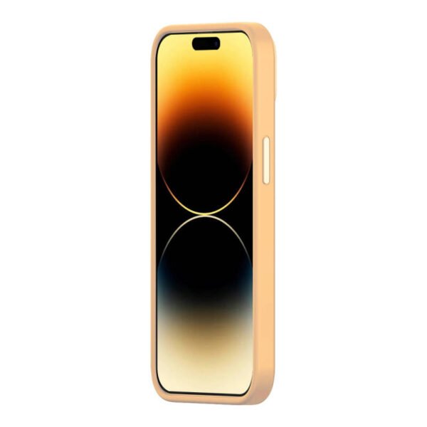 Baseus Liquid Silica Gel Case for iPhone 14 Pro Max (Sunglow)+ grūdintas stiklas + valymo rinkinys - Image 5