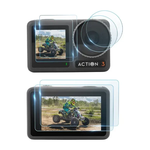 Sunnylife Temperuoto stiklo plėvelė DJI Osmo Action 3 - Image 3