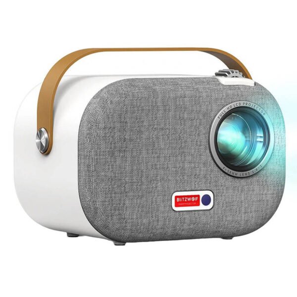 Mini projektorius Blitzwolf BW-V2 LED 1080P Full HD WiFi Bluetooth Android (baltas) - Image 2