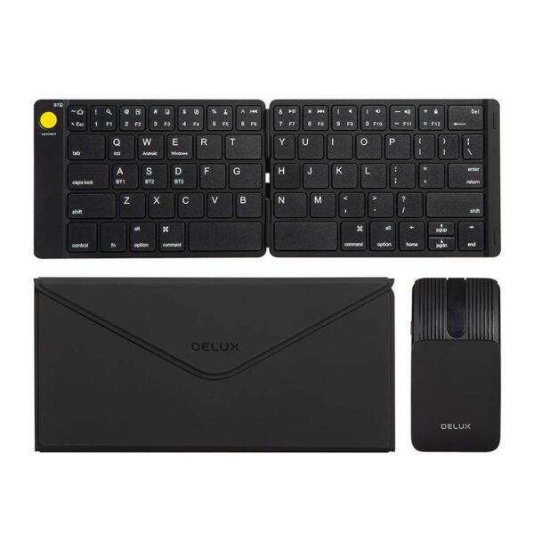 Belaidės sulankstomos klaviatūros Delux KF10 ir pelės MF10PR rinkinys - Image 4