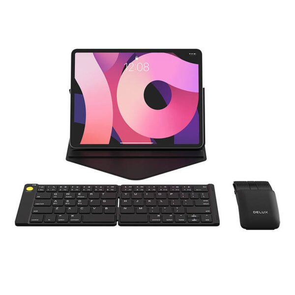 Belaidės sulankstomos klaviatūros Delux KF10 ir pelės MF10PR rinkinys - Image 3