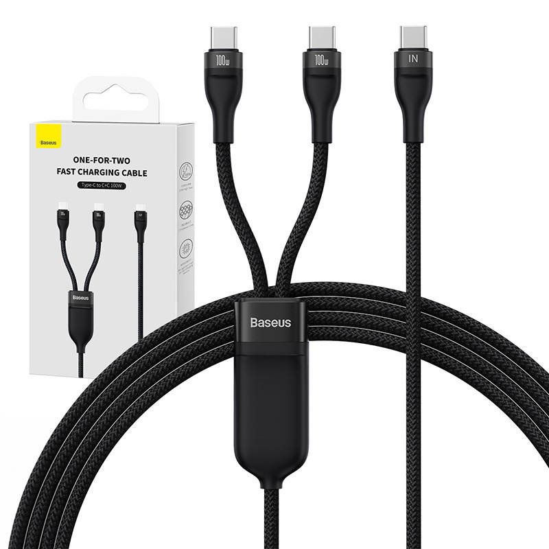 2in1 USB cable Baseus Flash Series USB-C do USB-C 100W