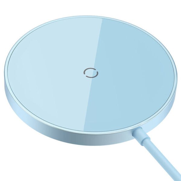 Magnetinis belaidis įkroviklis Baseus Simple Mini 3 15W (mėlynas) - Image 3