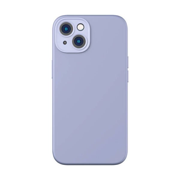 Baseus Liquid Silica Gel Case for iPhone 14 Plus (levandų spalvos)+ grūdintas stiklas + valymo rinkinys - Image 5
