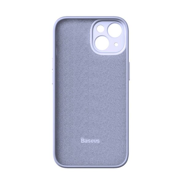 Baseus Liquid Silica Gel Case for iPhone 14 Plus (levandų spalvos)+ grūdintas stiklas + valymo rinkinys - Image 6