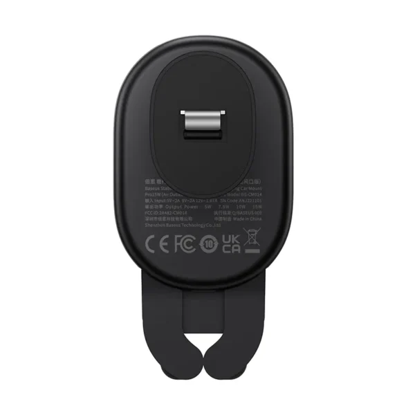 Stabilus gravitacinis belaidis automobilinis laikiklis Baseus Pro 15 W (juodas) - Image 3