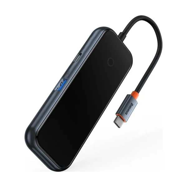 Adapteris 4w1 Baseus Hub USB-C į 4xUSB 3.0 (Tamsiai pilkas) - Image 8