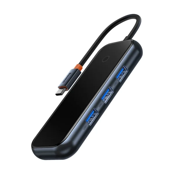 Adapteris 4w1 Baseus Hub USB-C į 4xUSB 3.0 (Tamsiai pilkas) - Image 6