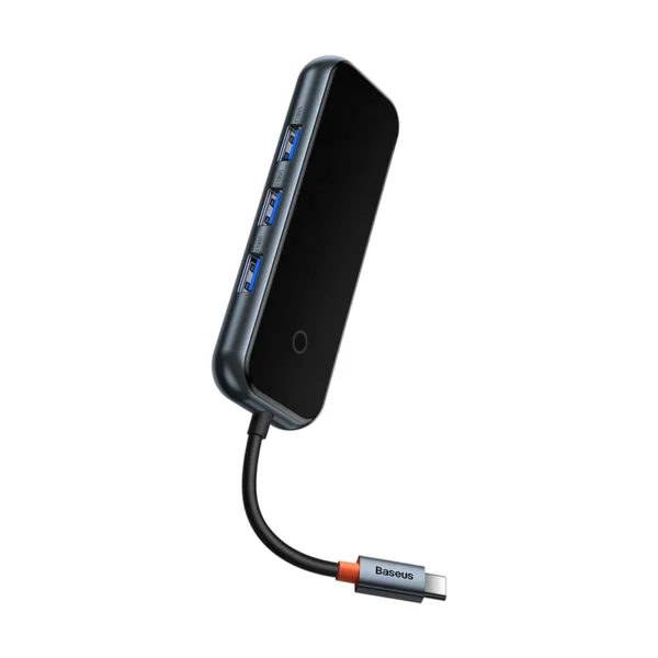 Adapteris 4w1 Baseus Hub USB-C į 4xUSB 3.0 (Tamsiai pilkas) - Image 5