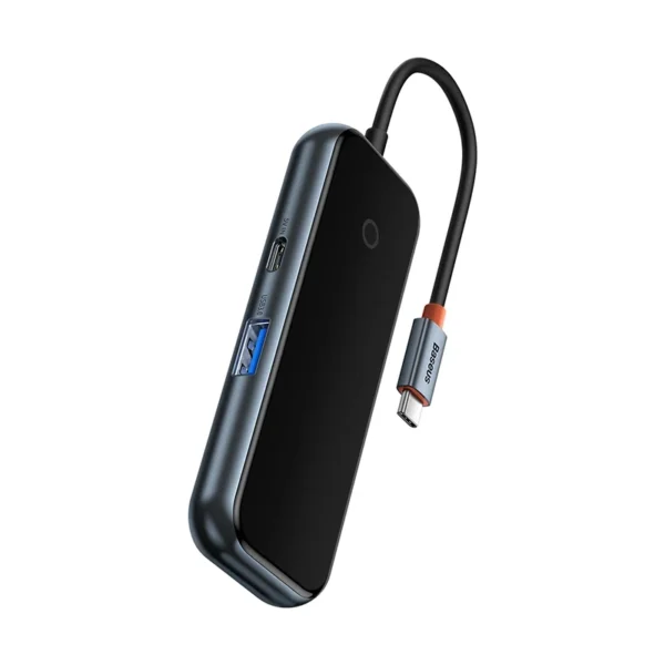 Adapteris 4w1 Baseus Hub USB-C į 4xUSB 3.0 (Tamsiai pilkas) - Image 4