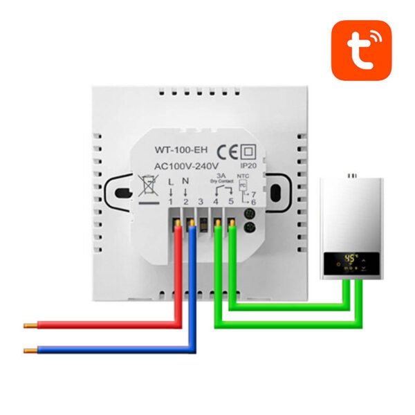 Išmanusis CWU boilerio termostatas Avatto ZWT100 3A ZigBee TUYA - Image 4