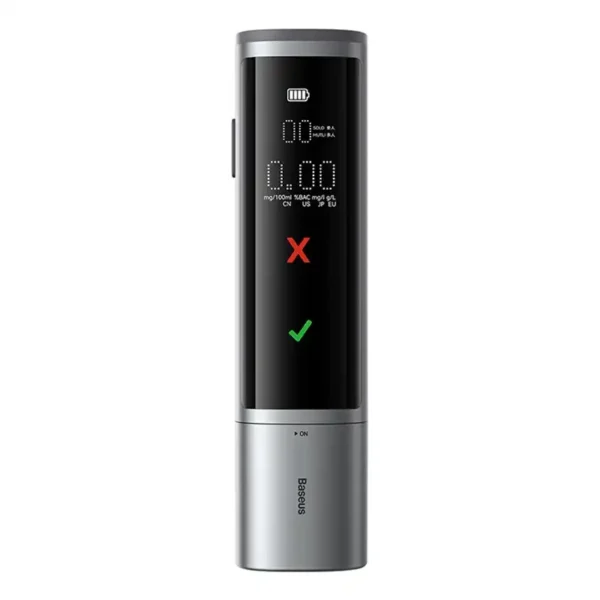 Elektroninis alkotesteris Baseus SafeJourney Pro (pilkas) - Image 3