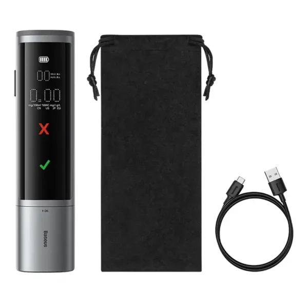 Elektroninis alkotesteris Baseus SafeJourney Pro (pilkas) - Image 2