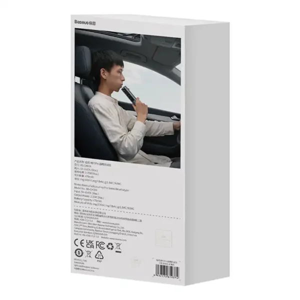Elektroninis alkotesteris Baseus SafeJourney Pro (pilkas) - Image 9